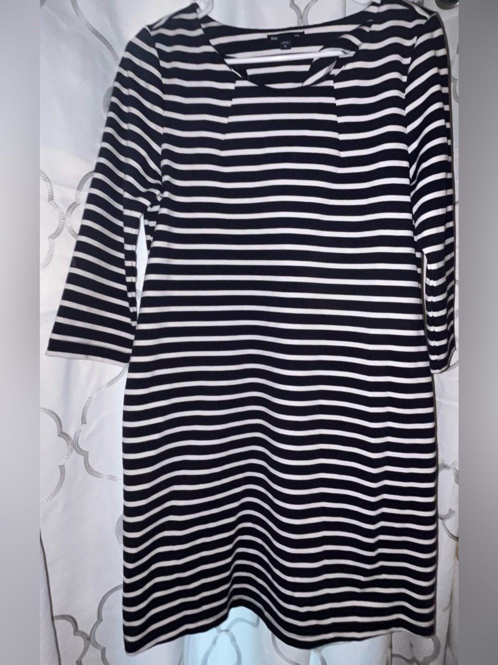 GAP Navy and White Striped Dress